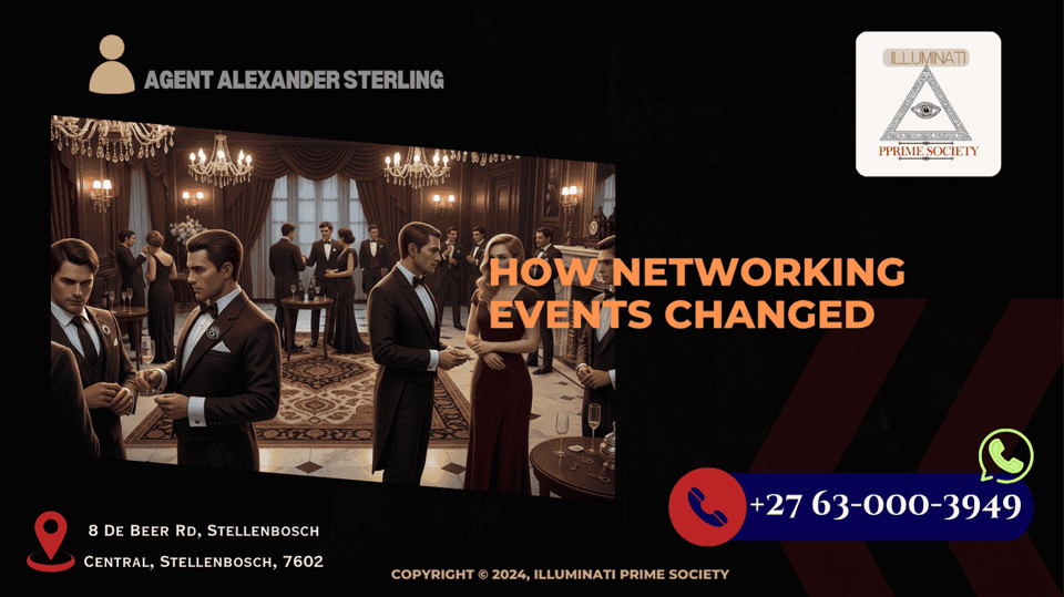A captivating image of a mysterious, high-society gathering with members engaging in deep conversation, symbolizing the enigmatic nature of Illuminati networking events.