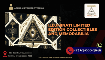 A captivating image showcasing a collection of intricate, limited edition Illuminati collectibles, each with unique symbols and designs.