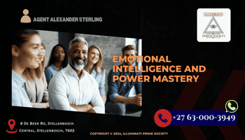 A confident leader inspiring their team through a blend of emotional intelligence and authoritative presence.