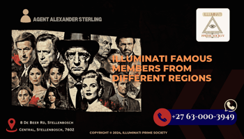 A mysterious collage of famous personalities from different parts of the world, symbolizing global influence and secrecy.