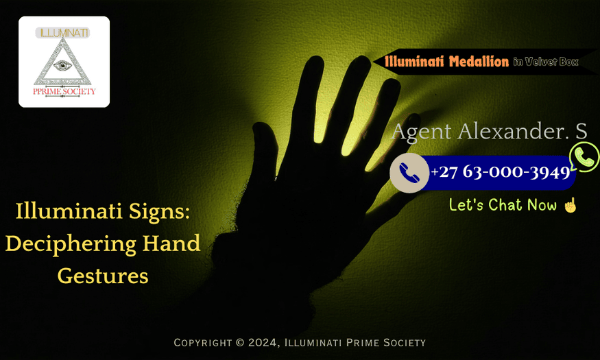 A mysterious hand gesture with a shadowy background, hinting at secretive and hidden meanings.