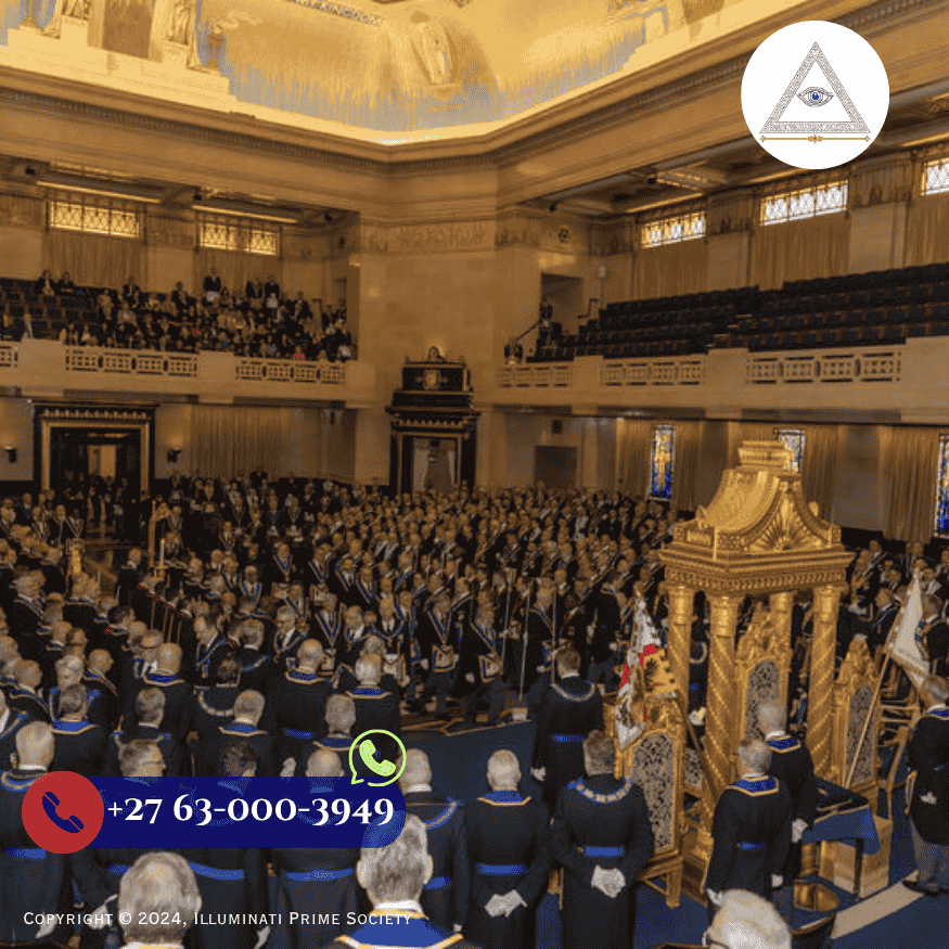A secret Illuminati meeting in a grand hall hosted by Agent Alexander Sterling 