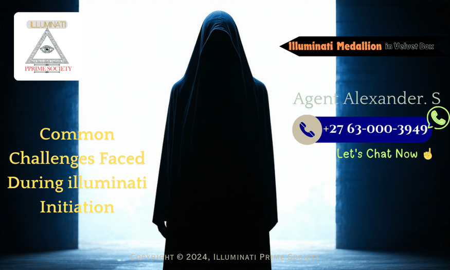 A shadowy figure in a dimly lit room, symbolizing the secrecy and intrigue of Illuminati initiation.