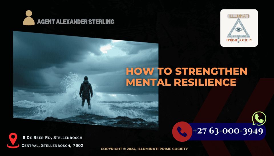 An individual standing strong amidst a storm, symbolizing mental resilience and strength.