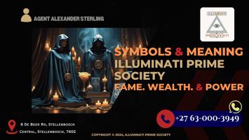 Collection of Illuminati rings, robes, and jewelry displayed in sacred formation (3)