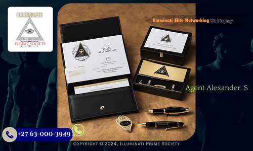 Complete Illuminati Elite Networking Kit with business card holder, luxury pen, and membership directory (4))