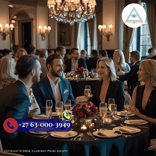Illuminati members networking at an exclusive society event. (2)