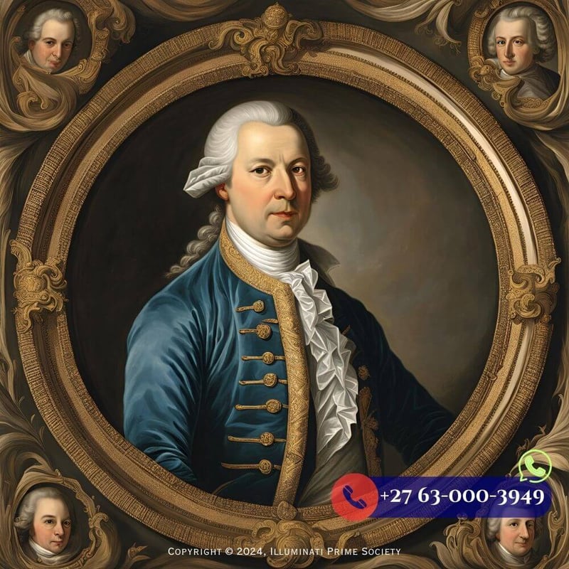 A historic painting of Adam Weishaupt, founder of the Bavarian Illuminati.