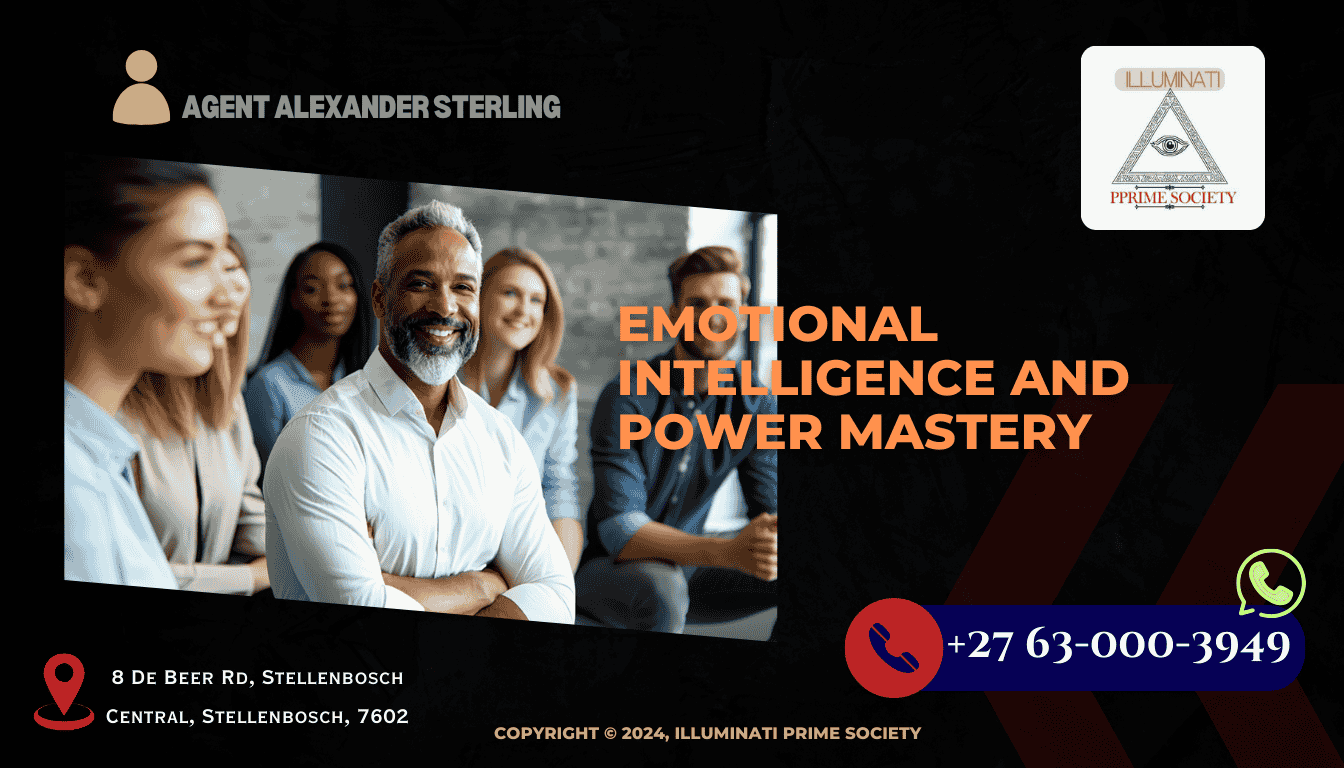 A confident leader inspiring their team through a blend of emotional intelligence and authoritative presence.