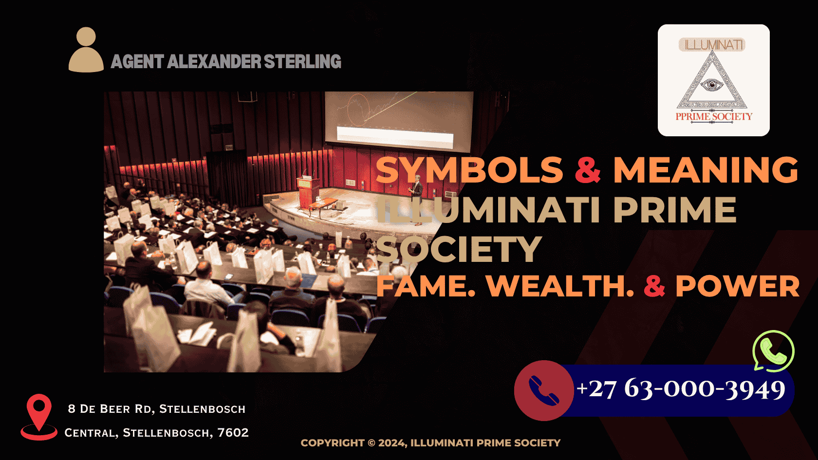 A confidential business summit hosted by Illuminati Prime, with documents marked “Vault Strategy Only.” (1)