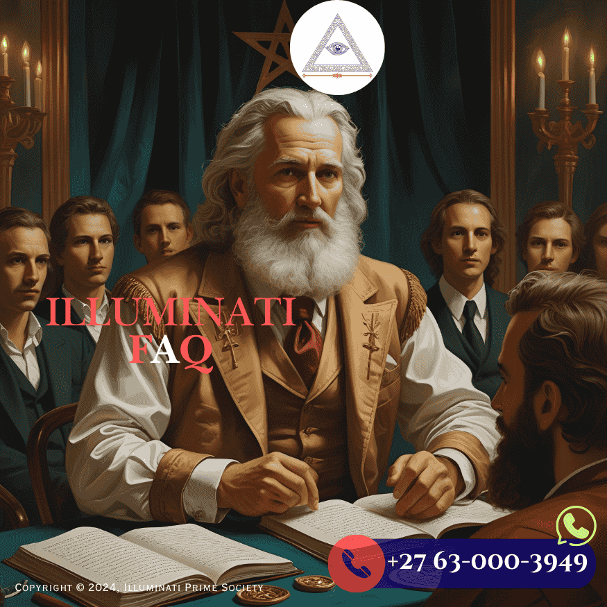 An Illuminati mentor addressing questions at a private seminar