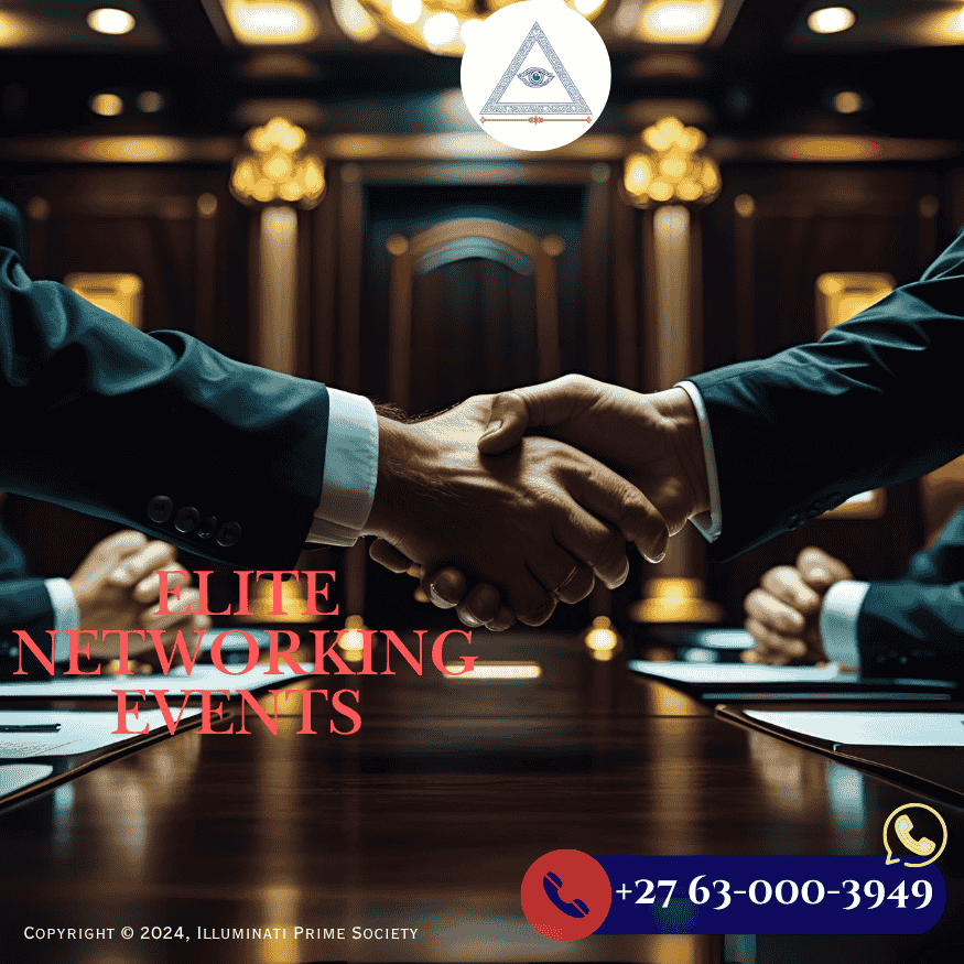 Discreet handshake between Illuminati business leaders