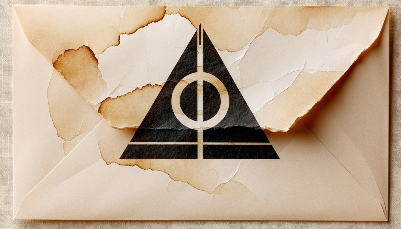 A mysterious envelope with an Illuminati symbol, evoking curiosity and intrigue.