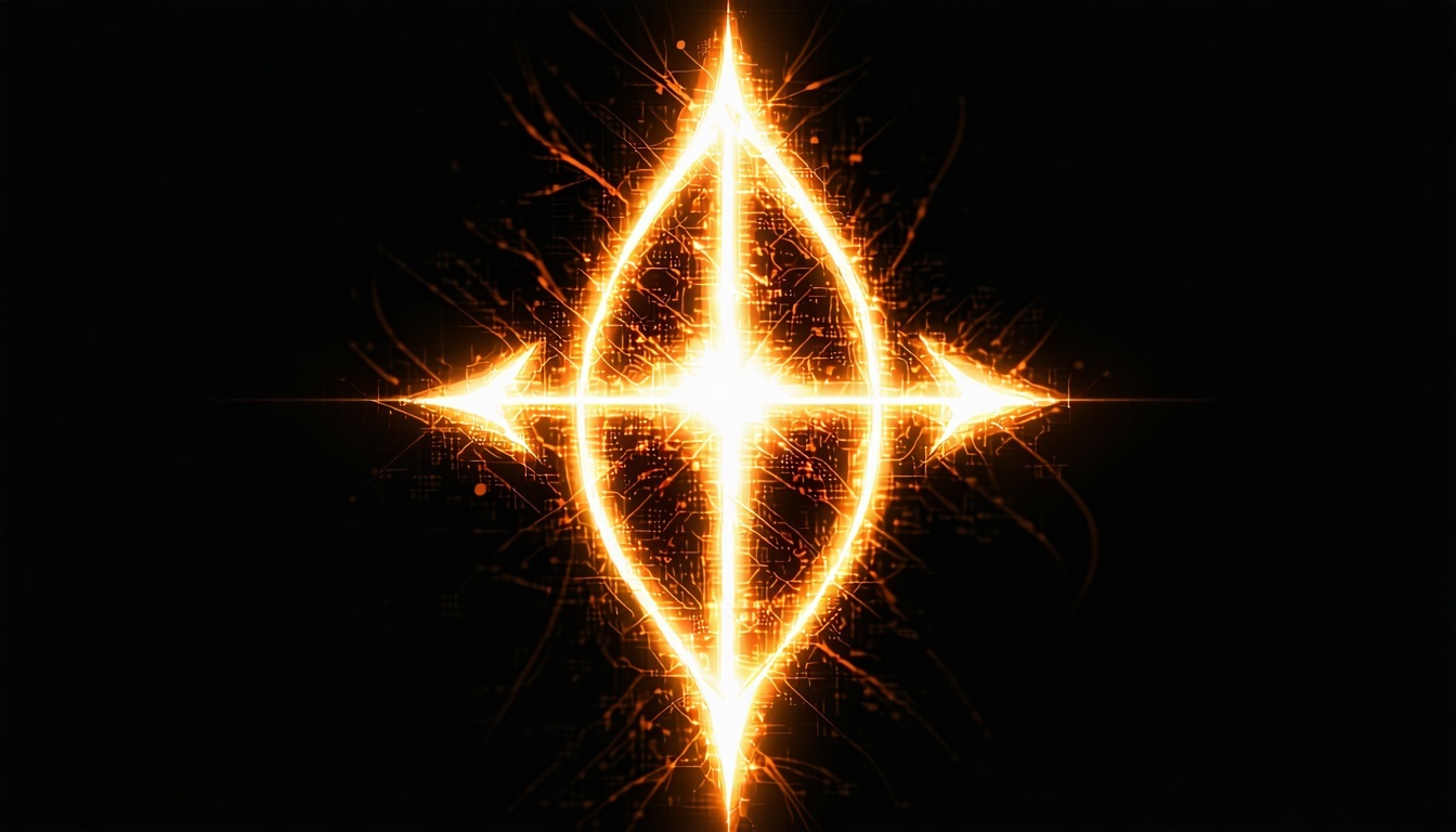 A mysterious, glowing symbol representing elite membership and secret knowledge.