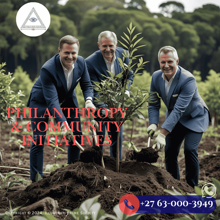 Illuminati members planting trees as part of a global reforestation initiative (1)