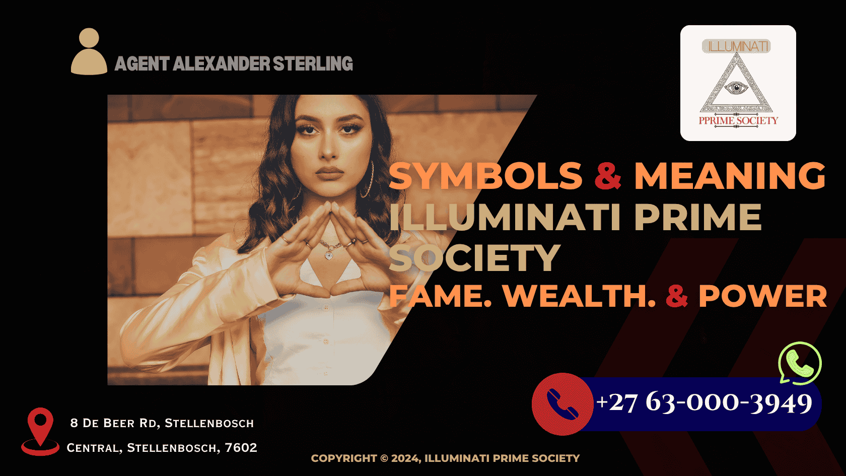 Illustration of the Pyramid Sign hand gesture representing Illuminati hierarchy. (1)