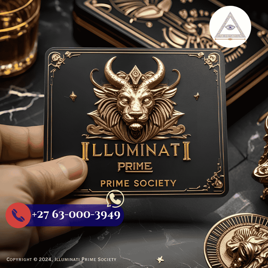 Luxury membership card for the Illuminati Prime Society.