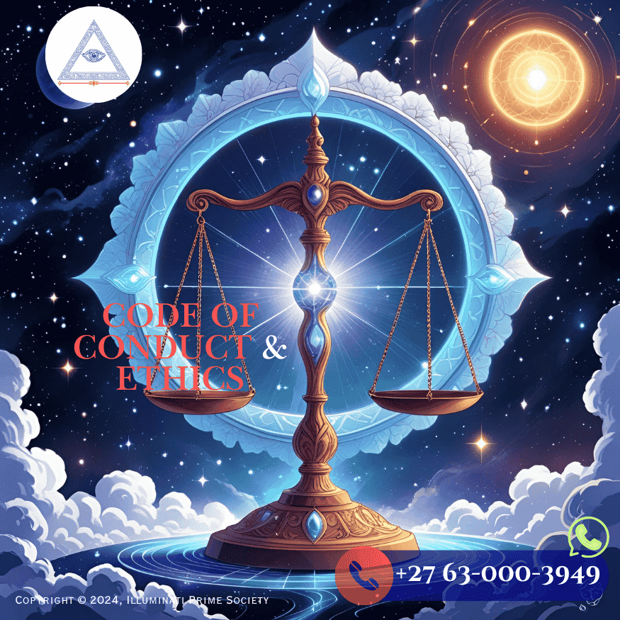 Spiritual balance scale symbolizing integrity and cosmic law