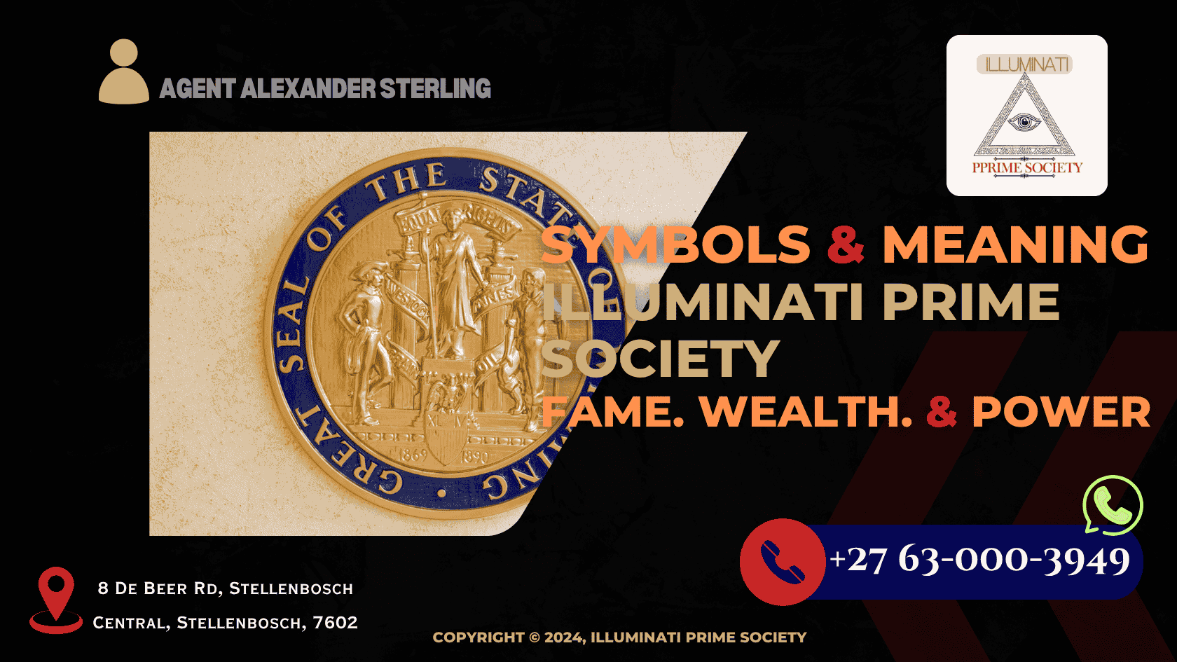 The 13-step pyramid on the Great Seal of the United States, symbolizing the journey toward enlightenment.