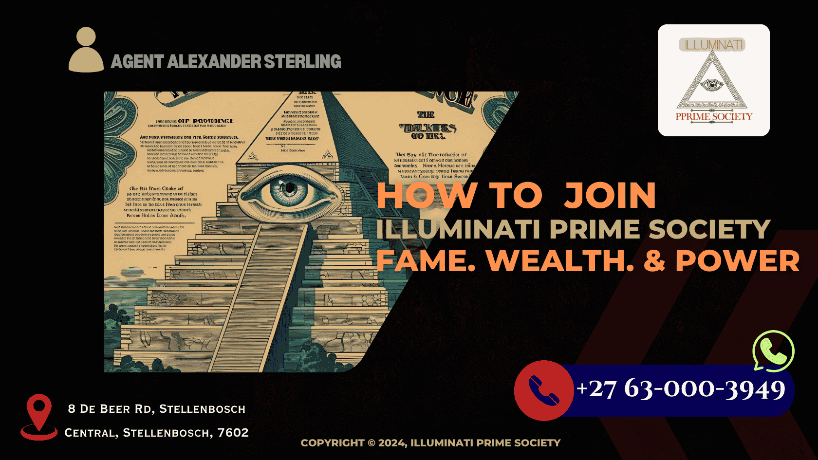 The Eye of Providence atop a pyramid as seen on the U.S. dollar bill—surrounded by historical context text.
