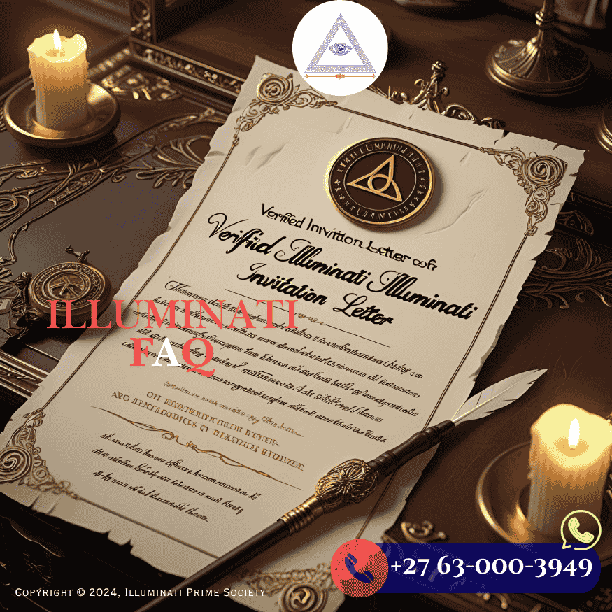 Verified Illuminati invitation letter sealed with official insignia